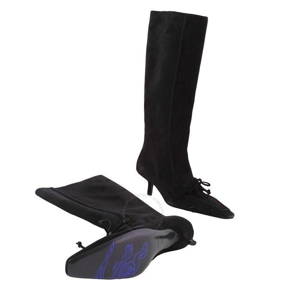 Burberry Suede boots Storm 50mm in black EUR 40 US 9.5 Brand New Bloomingdales